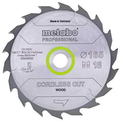 Image de Metabo CordlessCutProf 165x20 18WZ 20°, 628294000