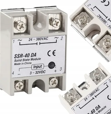 Produktbild von Halbleiterrelais SSR-40 DA – 40A Schaltstrom | 24-380VAC Ausgang | LED Anzeige, Fotoelektrische Isolation, 62x45x23 mm, -30 bis 80°C