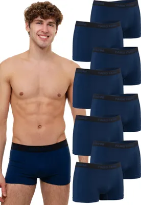 Produktbild von Fabio Farini - 8 Stück Herren Unterhosen - Männer Retroshorts aus weicher Microfaser im sportlichen Look mit Logoschriftzug