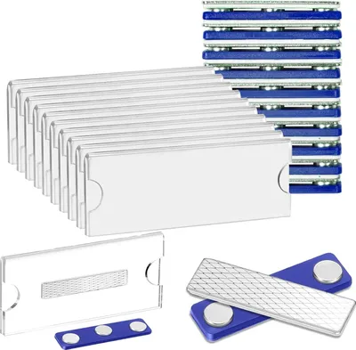 Produktbild von Magnetische Namensschilder - 10 Stück - selbstklebender Magnet