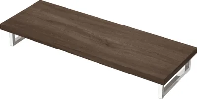Produktbild von Mai & Mai Waschbeckenauflage 50x140cm inkl. Edelstahlkonsolenträger Waschtischhalter gebürstet Eiche