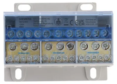 Produktbild von Siemens VERTEILERBLOCK 4POL 125A 690V, 49 mm, 339 g, 285 mm, 150 mm, 220 mm, 690 V