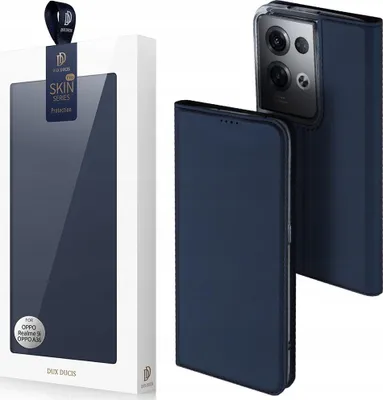 Image de Dux Ducis Skin Pro Case Oppo Reno 8 Pro Case with Card Wallet Flap Stand Blue