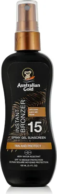 Obrázek produktu pro Australian Gold 54402730423, Gel na opalování, Obličej a tělo, Sprej, Bronzující, Hydratační, Hydratující, Oprava, 100 ml, Dospělí