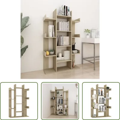 Produktbild von The Living Store Bücherregal Sonoma-Eiche 86x25,5x140 cm Holzwerkstoff