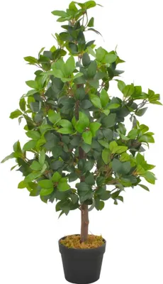 Produktbild von Künstliche Pflanze Lorbeerbaum mit Topf Grün 90 cm