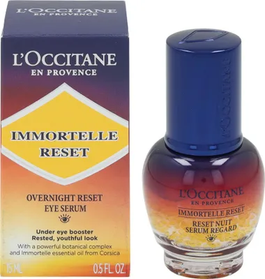 Produktbild von L'Occitane Overnight Reset Eye Serum, Augenserum, 15 ml, Frauen, Anti-Falten, Glättend, Jeder Hauttyp, AQUA/WATER - GLYCERIN - PROPANEDIOL - ISONONYL ISONONANOATE - BUTYLENE GLYCOL - LIMNANTHES ALBA...