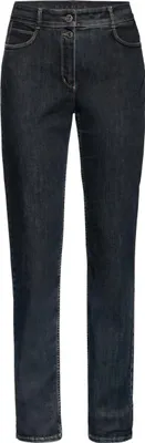 Produktbild von Jeanshose ARIZONA mit schmalem Bein und leicht erhöhter Taille dunkelblau Größe 42