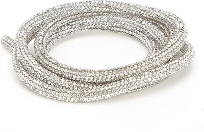 Produktbild von Schlauch Seilband, Gummischlauch Band, DIY Nähen, Hochzeitskleid Kostüm Dekoration, Zubehör (Weiß)