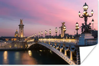 Produktbild von MuchoWow® Poster Paris - Brücke - Luft 30x20 cm - Plakate - Print