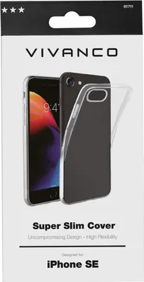 Produktbild von ViVanco™Super Slim, Cover, Apple, iPhone SE (2.Gen), iPhone 8, iPhone 7, iPhone 6s, 11,9 cm (4.7"), Transparent