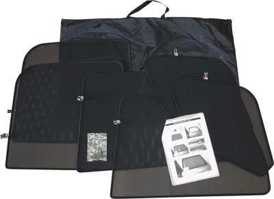 Zdjęcie produktu dla Car Shades Osłona przeciwsłoneczna do samochodu Przednia szyba Tylna szyba Czarna 99,5 cm