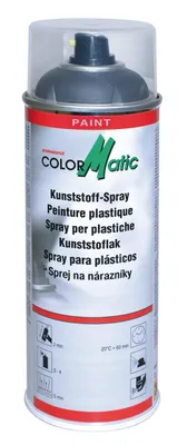 Produktbild von ColorMatic Kunststoffspray schwarz seidenmatt 400ml 856600