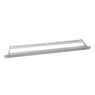 Image de Logilink Keystone Panel 0.5U, 24 Ports, Geschirmt, Grau