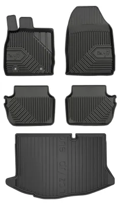 Obrázok produktu pre Autokoberce 3D TPE + vaňa kufra DryZone pre: Ford Fiesta VI 2008-2017 hatchback 5 ks
