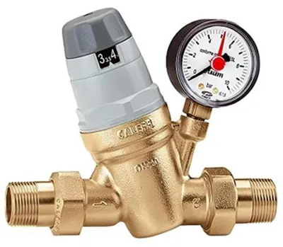 Druckregler 3/4 Zoll mit Manometer, Messing, 1 Stück
