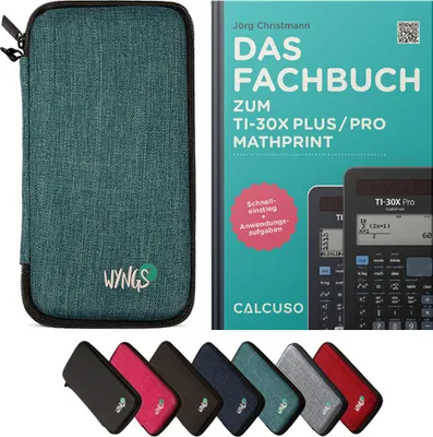 Produktbild von CALCUSO Zubehör Standardpaket Türkis kompatibel für Taschenrechner TI-30X Plus/Pro Mathprint