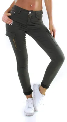 Productafbeelding van OSAB-Fashion 11573: Damesjeans, skinny jeans, broek, damesjeans, boyfriend model, cargostijl