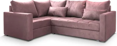 Produktbild von Masseno Ecksofa LIRENO L-S mit Schlaffunktion L-Form, Sofa mit Bettkasten, Wohnzimmersofa, Couch, Soffa, Bettsofa, Couchgarnitur- Rosa, KRONOS 27