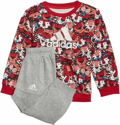Produktbild von adidas Baby Mädchen Jogginganzug AOP J OG FT , HF1970 ,Gr: 80 (9-12 Monate) , Mehrfarbig ,Neu