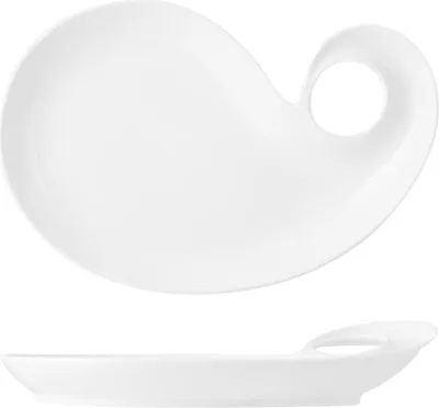 Produktbild von H&H Porzellan-Tropfenteller cm 29 x 20 Tischaccessoire