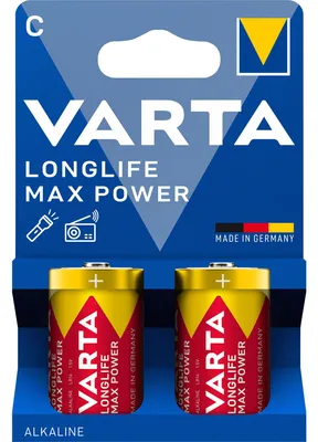 Obrázok produktu pre Varta 04714 101 422, LR14, Alkalický, 1,5 V, 2 kusov, Červená, Žltá, Nemecko