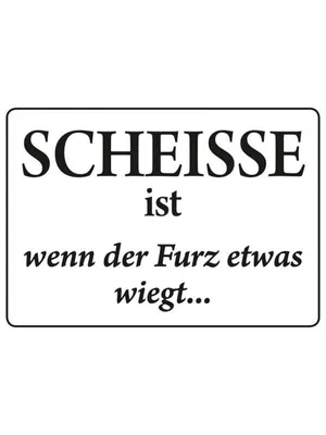 Produktbild von Blechwarenfabrik Braunschweig  Blechpostkarte - Scheisse ist...
