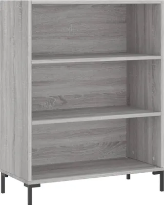 Obrázek produktu pro vidaXL Knihovna Grey Sonoma 69,5x32,5x90 cm výrobek ze dřeva