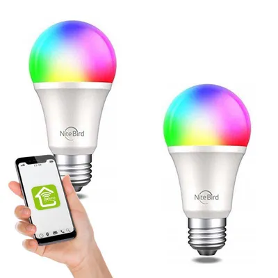 Immagine prodotto di Gosund NiteBird WB4, lampada LED intelligente, RGB, E27, confezione da 2 pz