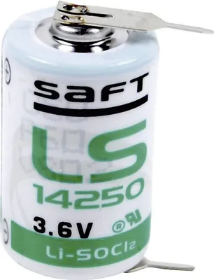 Produktbild von Saft Batterie LS14250 1/2 AA Lithium-Thionylchlorid 3,6 V mit Print Pin 1 +/-