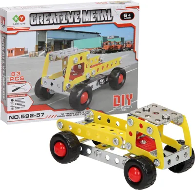 Image de Ensemble de construction Camion à benne basculante en métal, 83dlg.