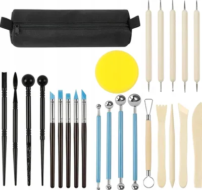 Produktbild von Töpferwerkzeug Set 25-teilig zum Modellieren von Ton Hobby