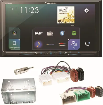 Produktbild von Pioneer SPH-DA230DAB Bluetooth Carplay Android Auto Einbauset für Volvo S40 V40 850