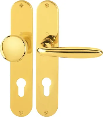 Produktbild von HOPPE Langschild-Wechselgarnitur Verona Messing poliert M90/302/151 - 6375406