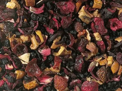 Produktbild von 1 kg Früchteteemischung Wildkirsche aromatisiert