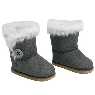 Obrázok produktu pre Sophia's By Teamson Kids 18" Dolls Boots In Grey, Detská obuv pre bábiky pre dievčatá