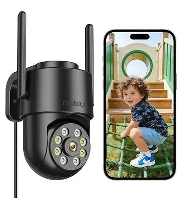 Zdjęcie produktu dla Kamera monitoringu WIFI zewnętrzna 2K ptz 360 noktowizor detekcja ruchu