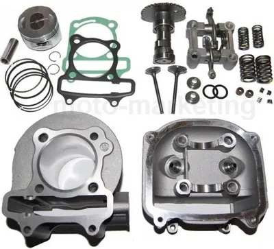 Produktbild von 150ccm Sport Racing Zylinder KIT Kopf VENTIL Satz für BAOTIAN BT125T-7 125 Luft Zylinderkit