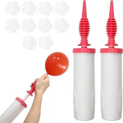 Image de Pompe manuelle pour arc de ballons, pompe à air pour décoration de fête, gonfleur pour tente de fête