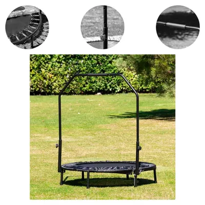 Obrázok produktu pre Chipolino detská trampolína Fit 94cm fitness trampolína podporná tyč odolná voči poveternostným vplyvom čierna