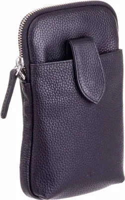 Produktbild von Prato LM J07 Asif Rindleder glatt Handy Umhängetasche schwarz
