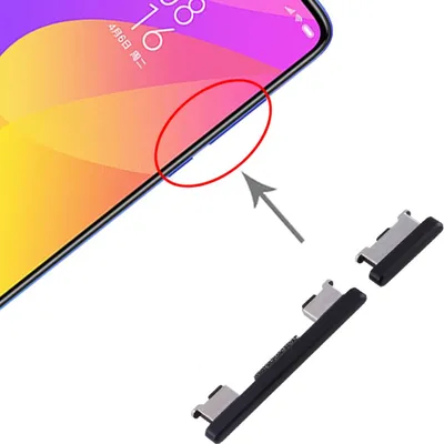 Immagine prodotto di Per Xiaomi Mi 9 Lite Tasti laterali Nero Ricambio Accessori Riparazione