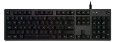 Produktbild von Logitech Gaming G512 - Tastatur - Hintergrundbeleuchtung - USB - AZERTY - Französisch - Tastenschalter: GX Blue - Kohle