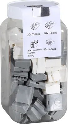 Produktbild von ViD® Dosenklemmen Leuchtenklemmen Sortimentsbox 130-teilig