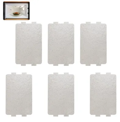 6 Mica-Platten 6,5x11,5 cm Wellenleiterabdeckung für Mikrowellen