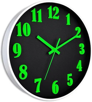 Image de Horloge murale à LED, 30 cm, à piles, chiffres en 3D, horloge murale tendance pour le salon, la chambre à coucher ou le bureau