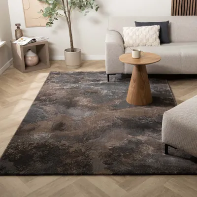 Produktbild von Volero - Industrielle Teppiche - Raphael Dunkelbraun - 240x330 cm - Wohnzimmer, Schlafzimmer - Industrielle
