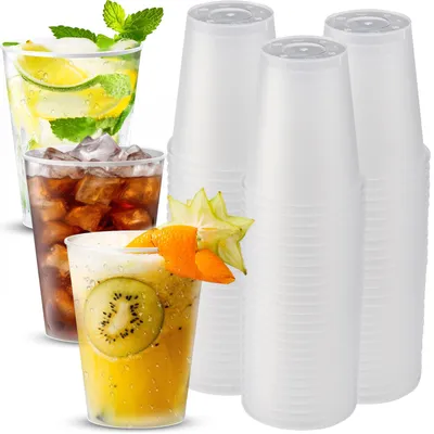 Hartplastik-Gläser 360 ml, 100 Stück, 10x10x9 cm
