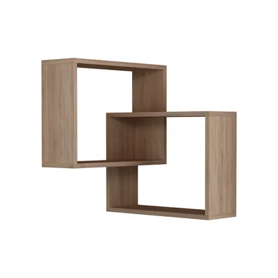 Produktbild von DECORTIE Ring Eckwandregal, Eiche,  60 x 20 x 68 cm