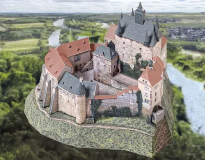 Produktbild von Schreiber-Bogen Burg Kriebstein (1:250)